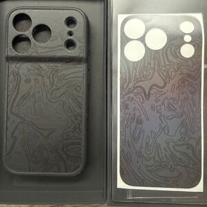 dbrand Grip Case Matte Black iPhone 17 Pro Iridescent Black Skin New Open Box